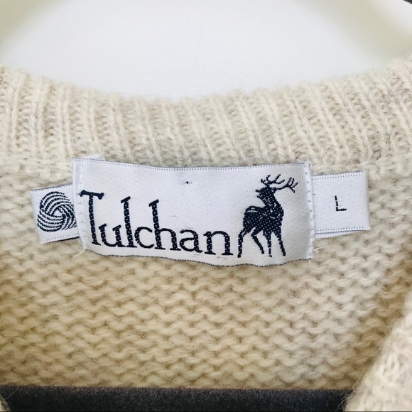 Vintage 100% Wool Cream Sheep Knit Sweater - Picture 7 of 12